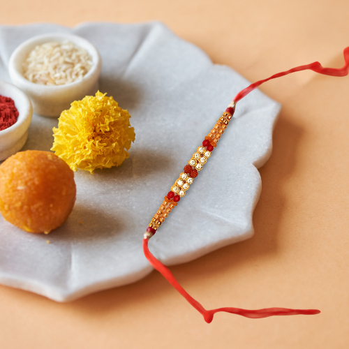 Perlové Rakhi - náramek přátelství (1ks)