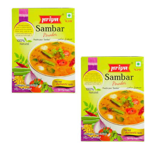 Priya Sambar Powder / Koření na polévku Sambar (Balení 2 x 100g) 200g