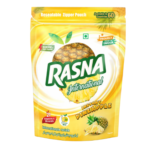 Rasna Insta Pineapple Drink Powder / Ananasový nápoj v prášku (500g)