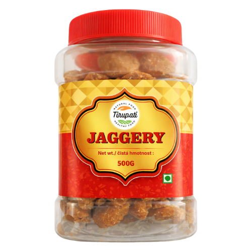 Tirupati třtinový cukr Jaggery (hnědý) (500g)