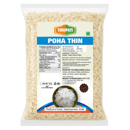 Tirupati Poha / Rýžové vločky, tenké (1kg)