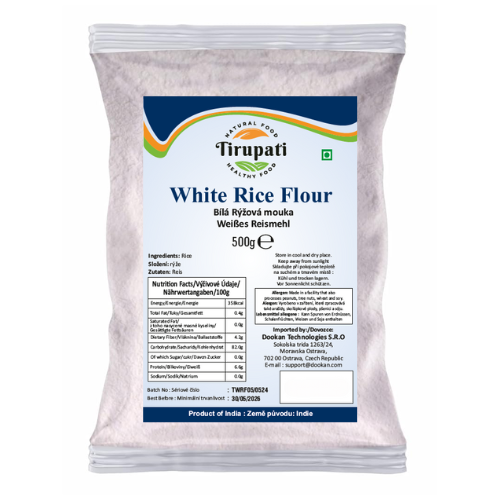 Tirupati bílá rýžová mouka (500g)