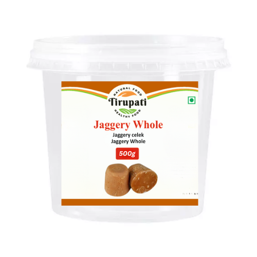 Tirupati Jaggery Whole / Přírodní třtinový cukr (v celku) (500g)