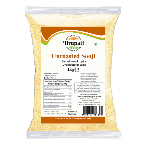 Tirupati nepražená krupice (1kg)