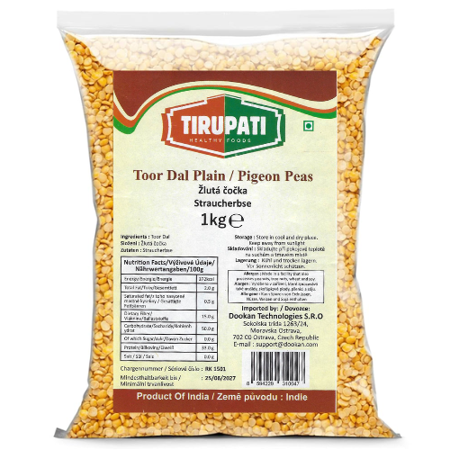 Tirupati Kajan indický (Toor dal)(1kg)