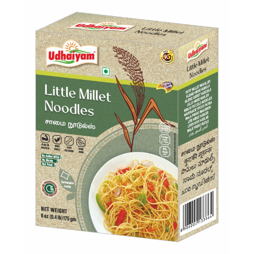 Udhaiyam jáhelné nudle (Panicum sumatrense) (175g)