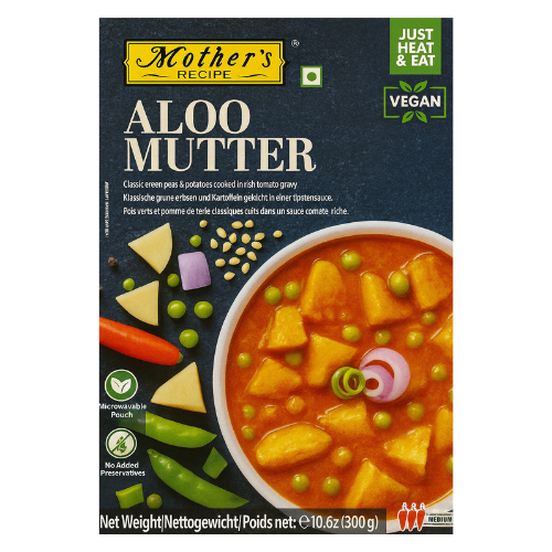 Mother's Recipe Aloo Mutter / Brambory s hráškem v omáčce (300g)