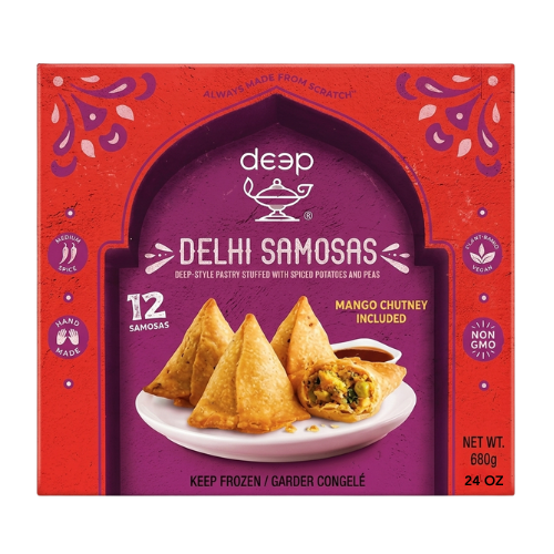 Deep Delhi Samosa with Chutney (680g) - Frozen Item !!!