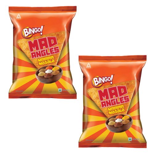 Bingo Mad Angles křupavé trojhránky s příchutí masala (Balení 2 x 66g) 132g