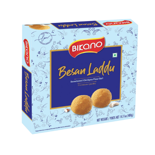 Bikano Besan Ladoo / Cizrnové dezertní kuličky (400g) SLEVA!