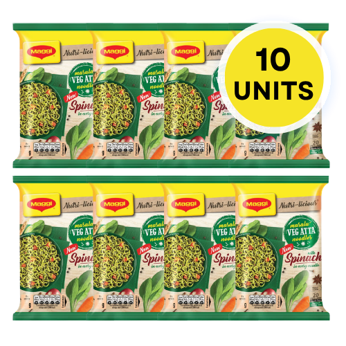 Maggi Veg Atta Noodles (Bundle of 10 x 55g)