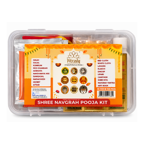 Rituals sada potřeb pro rituál Shree Navagrah Pooja (1 ks)