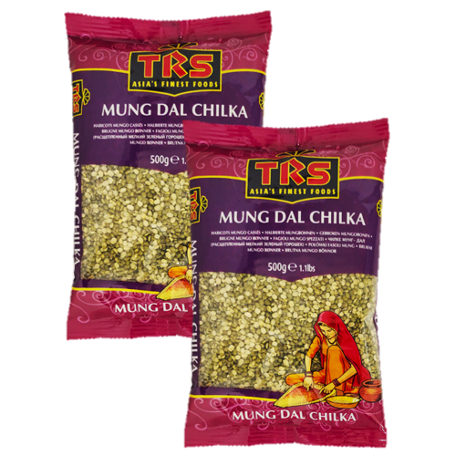 TRS Moong Dal Split With Skin / Fazole Mungo - půlené, neloupané (Balení 2 x 500g) - 1kg