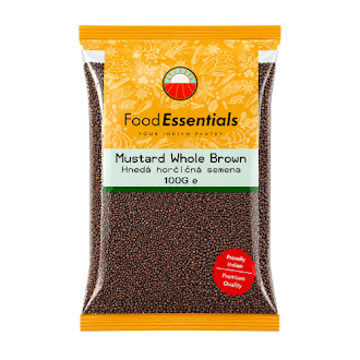 Food Essentials hnědá hořčičná semínka (100g)