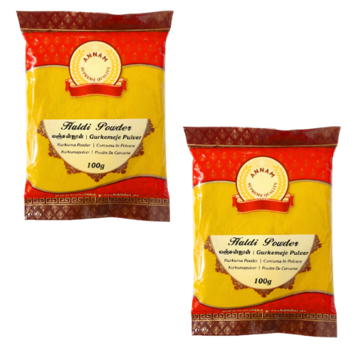 Annam Turmeric Powder / Haldi Powder (Bundle of 2 x 100g)