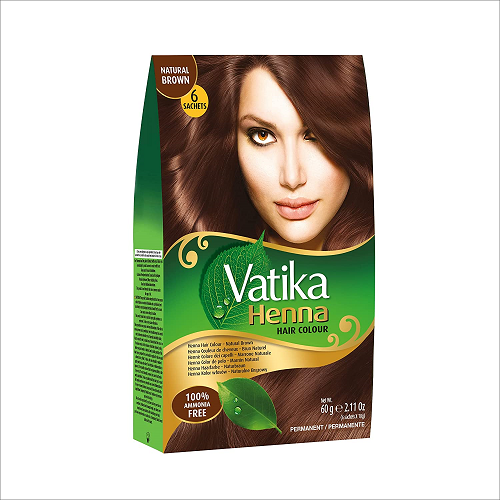 Dabur Vatika Henna přírodní hnědá barva na vlasy (60g)