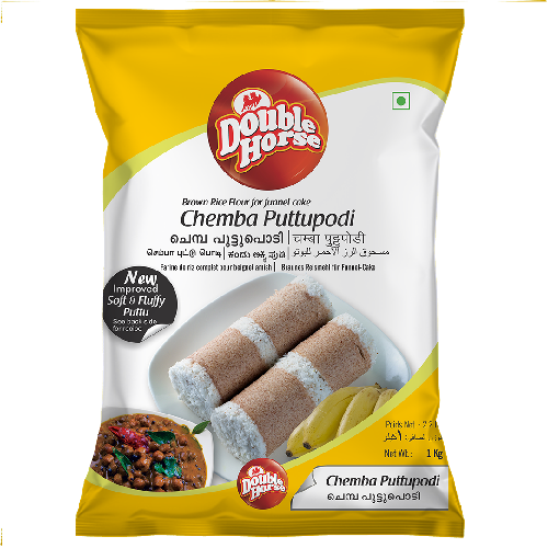 Double Horse Chemba Puttu Podi / Mouka z červené rýže (1kg)