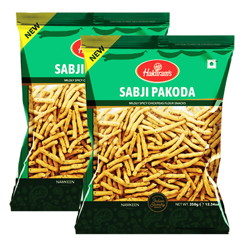 Haldiram's Sabji Pakoda / Pikantní snack (Balení 2 x 150g) 300g