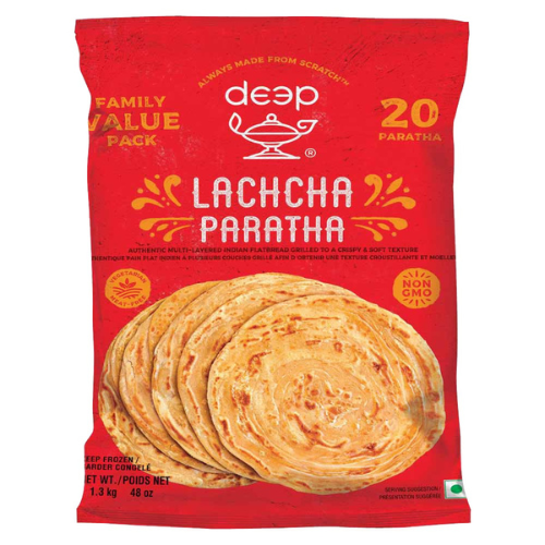 Deep mražené Lacha parathy (1,3kg) - Mražený produkt!