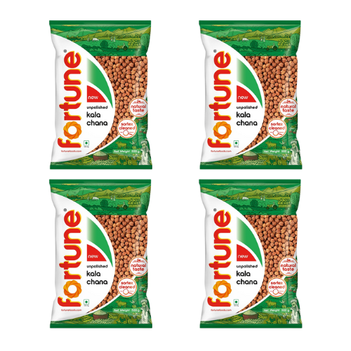 Fortune Brown Chickpea / Kala Chana (Bundle of 4 x 500g)