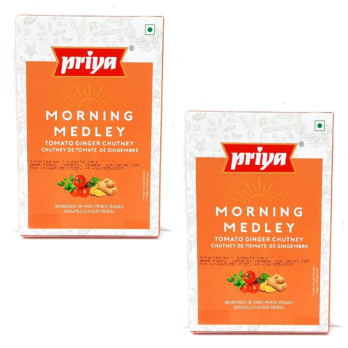 Priya Tomato Ginger Chutney (Bundle of 2 x 100g)