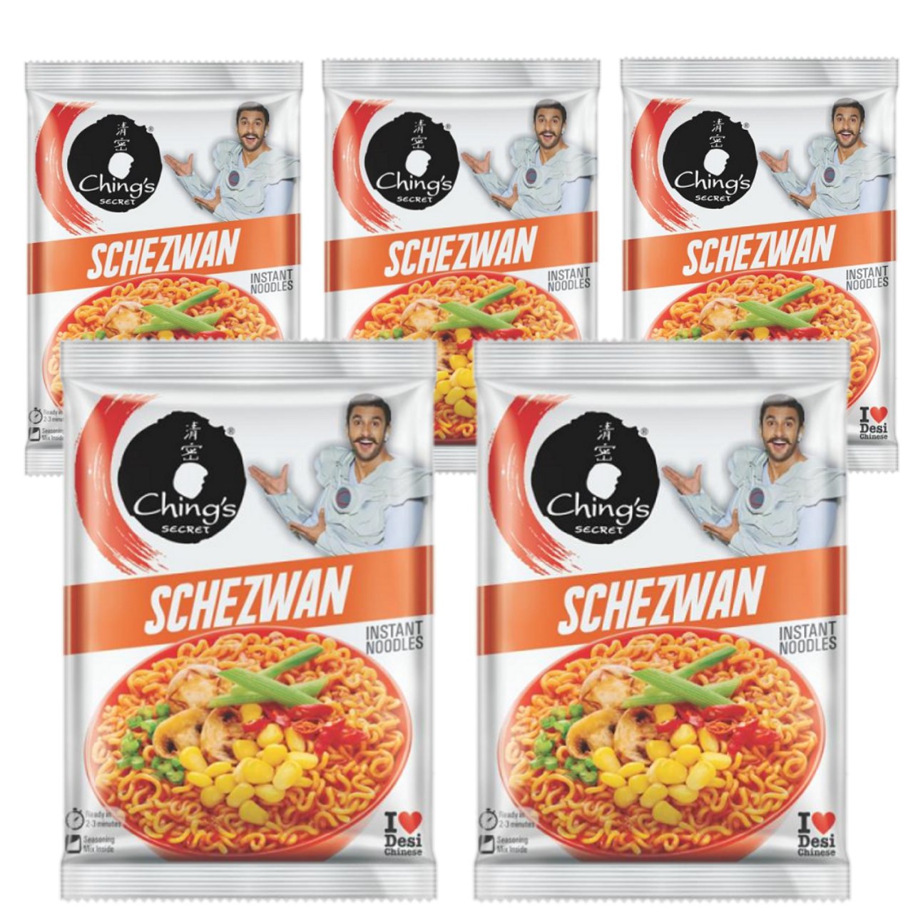 Chings Secret sečuánské instantní nudle (Balení 5 x 60g) 300g