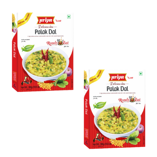 Priya Ready to Eat Palak Dal (Bundle of 2 x 300g)