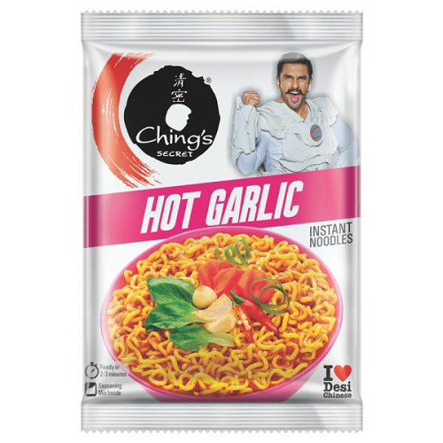 Chings Secret pálivé česnekové instantní nudle (Balení 5 x 60g) 300g- SLEVA! [DMT 5. června 2025]