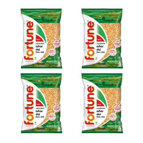 Fortune Toor Dal Plain / Žlutá čočka (Balení 4 x 500 g) 2kg