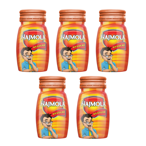 Dabur Hajmola Regular bylinné tablety pro zažívání (Balení 5 x 120 tabletek) 600 tabletek