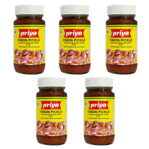 Priya Onion Pickle (Bundle of 5 x 300g)