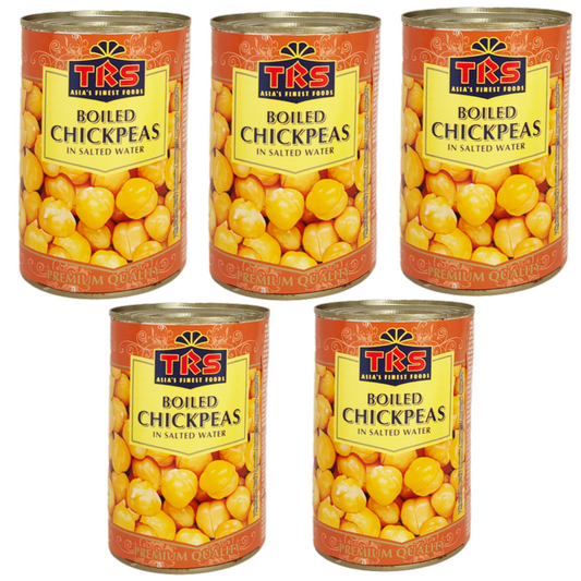 TRS Vařená cizrna v plechovce (Balení 5 x 400 g) 2kg