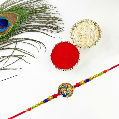 Royal Peacock Rakhi (1pcs)