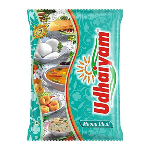 Udhaiyam fazole Mungo - půlené, loupané (1kg)