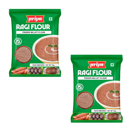 Priya Finger Millet / Ragi Flour (Bundle of 2 x 1kg)