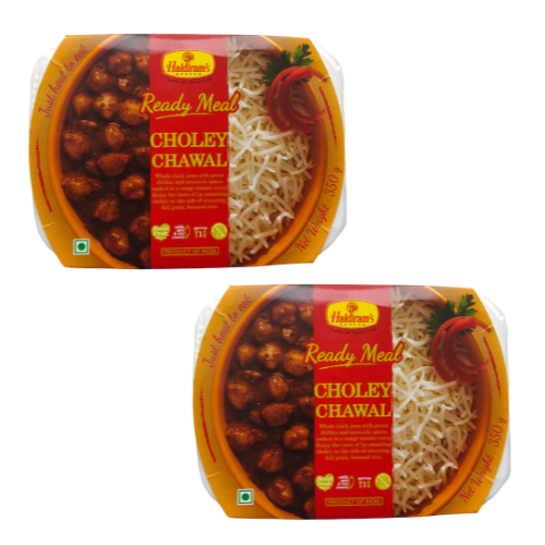 Haldiram's Choley Chawal - rýže s cizrnovým kari, hotové jídlo (balení 2 x 350g)