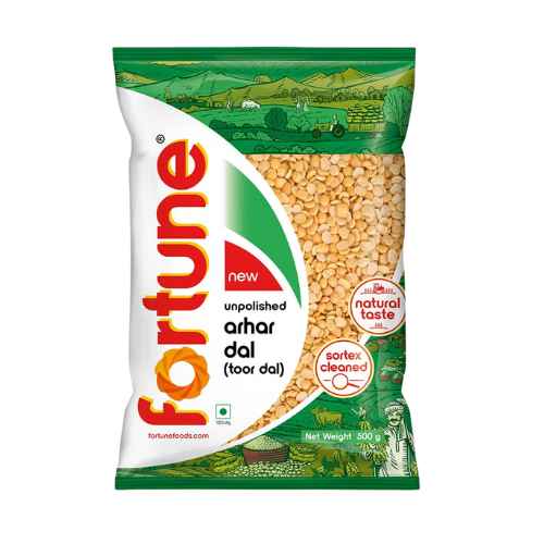 Fortune Toor Dal Plain / Pigeon Peas (500g)