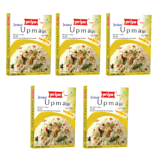 Priya Instant Upma Mix (Bundle of 5 x 500g)