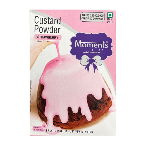 Moments Custard Strawberry Powder (100g)