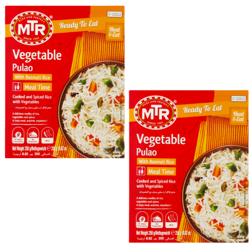 MTR Pulao rýže se zeleninou (Balení 2 x 250g) 500g - Hotové jídlo