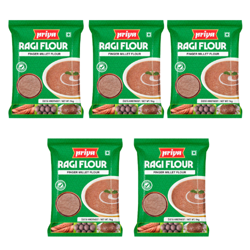 Priya Finger Millet / Ragi Flour (Bundle of 5 x 1kg)