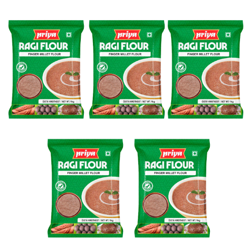 Priya Finger Millet / Mouka z prosa (Kalužnice křivoklasá) (Balení 5x 1Kg) 5Kg