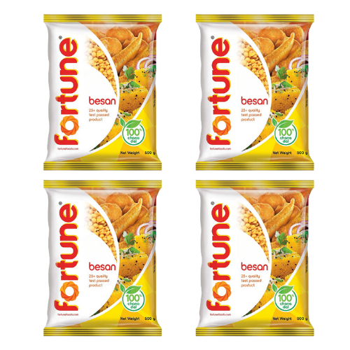 Fortune Besan / Gram Flour (Bundle of 4 x 500g)