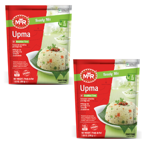 MTR Plain Upma Mix / Mix na Kořeněné Rýžové Vločky (Balení 2 x 200g)