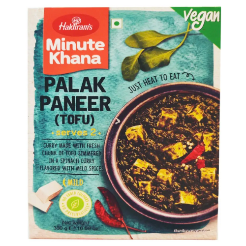 Haldiram's Palak Paneer / Špenátové kari s tofu (Veganské) (300g) - Hotové jídlo