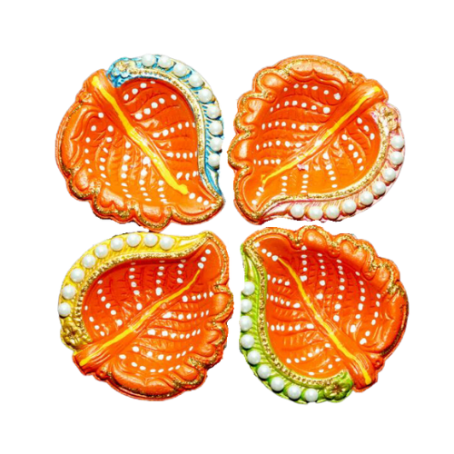 Fancy Diwali / Deepavali Diya (C12) (Pack of 4)