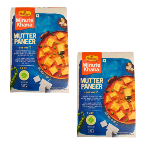 Haldiram's Mutter Paneer - panýr s hráškem, hotové jídlo (balení 2 x 300 g)