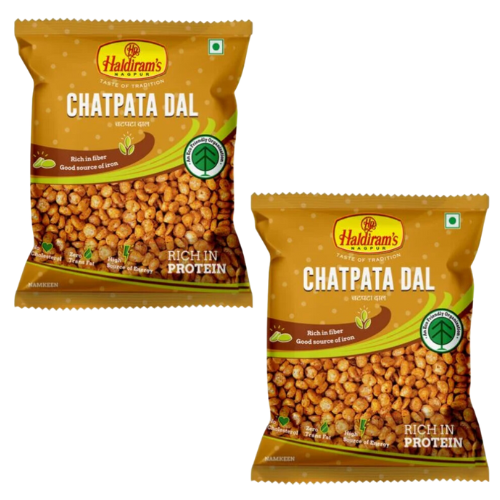 Haldiram's Chatpata Chana Dal / Křupavá pikantní cizrna (Balení 2x200 g) 400g