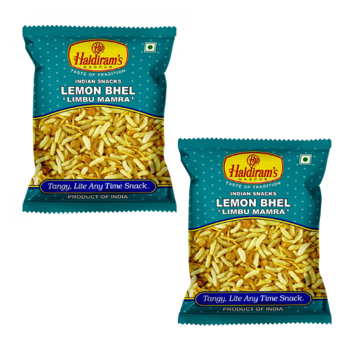 Haldiram's Lemon Bhel / Slano-kyselý mix pufované rýže (Balení 2x150 g) 300g