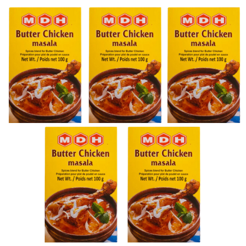 MDH Butter Chicken Masala / Koření na kuře s máslem (Balení 5x100g) 500g